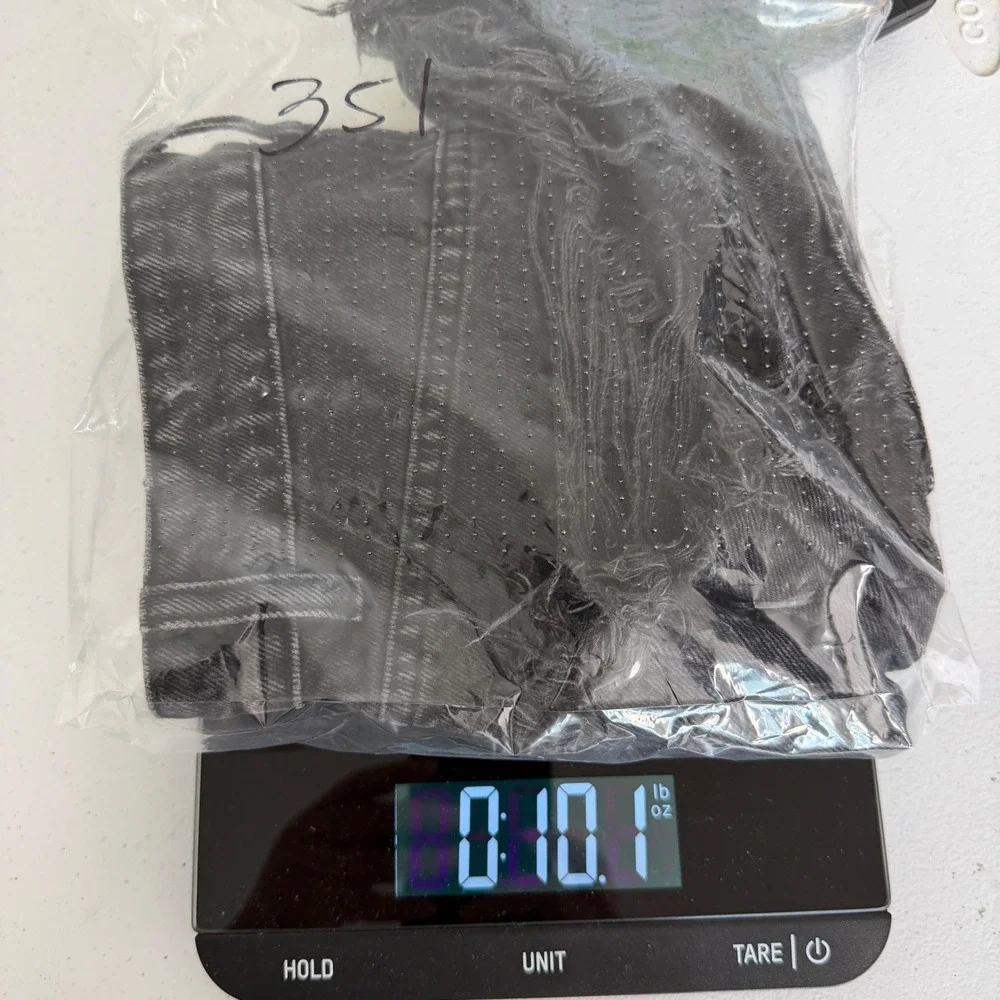 Zara Womens High Waisted Distressed Denim‎ Shorts Black Button Fly Size 2